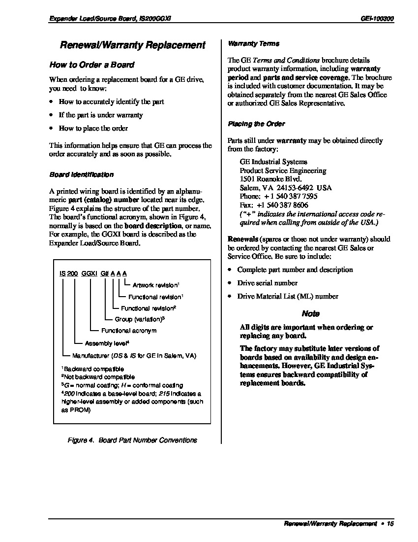 First Page Image of IS200GGXIG Expander Load Source Board Renewal and Replacement.pdf